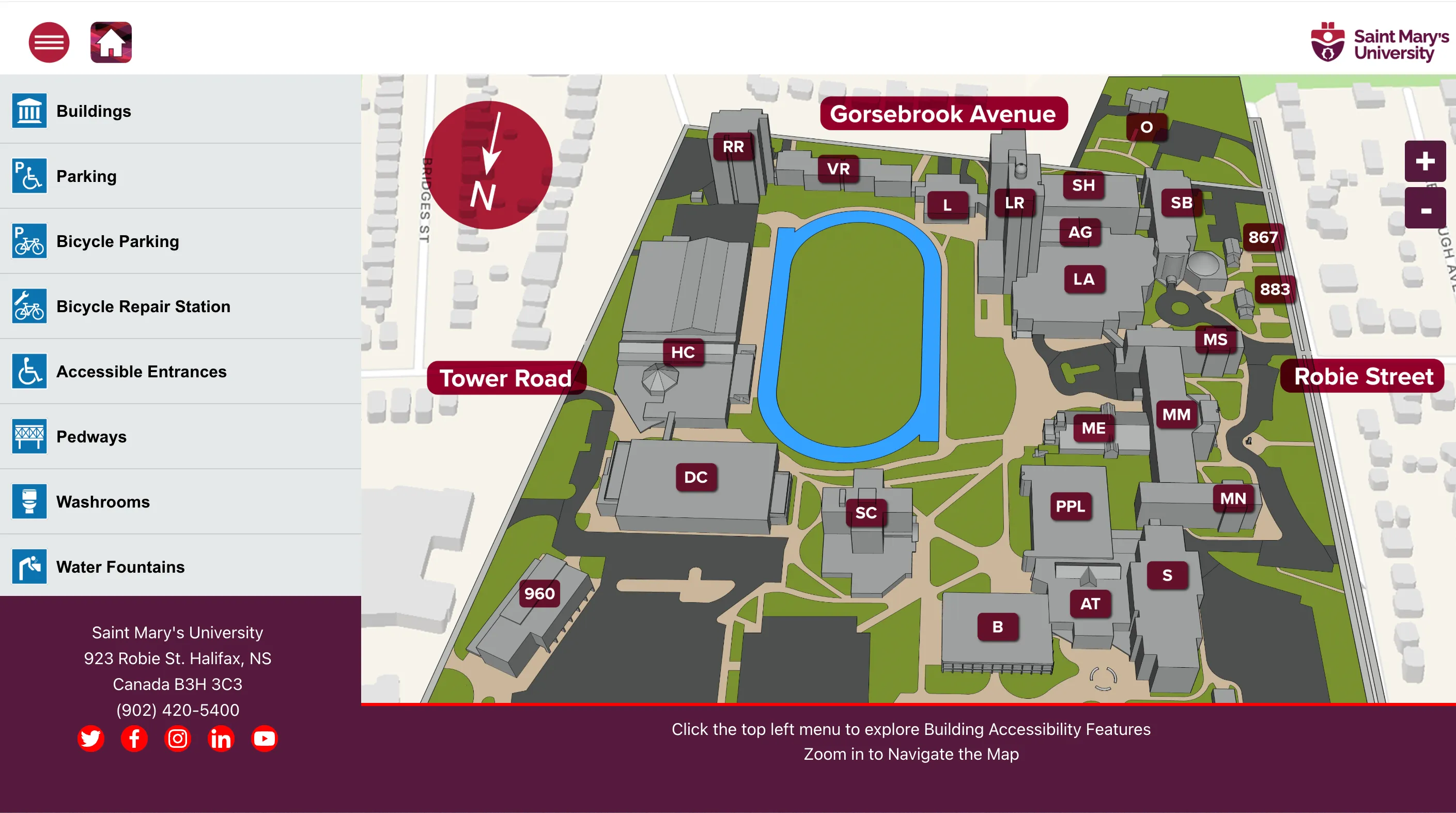SMU Interactive Campus Map